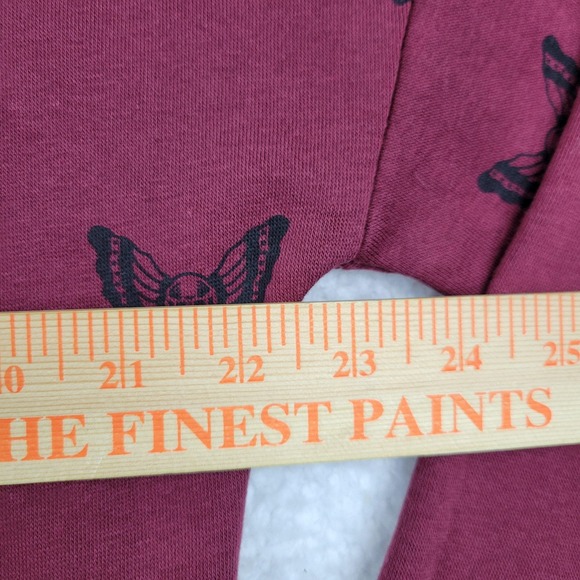 Lurking Class Hoodie Womens Medium Butterfly Skull Crop Lace Up Pullover - Picture 4 of 9